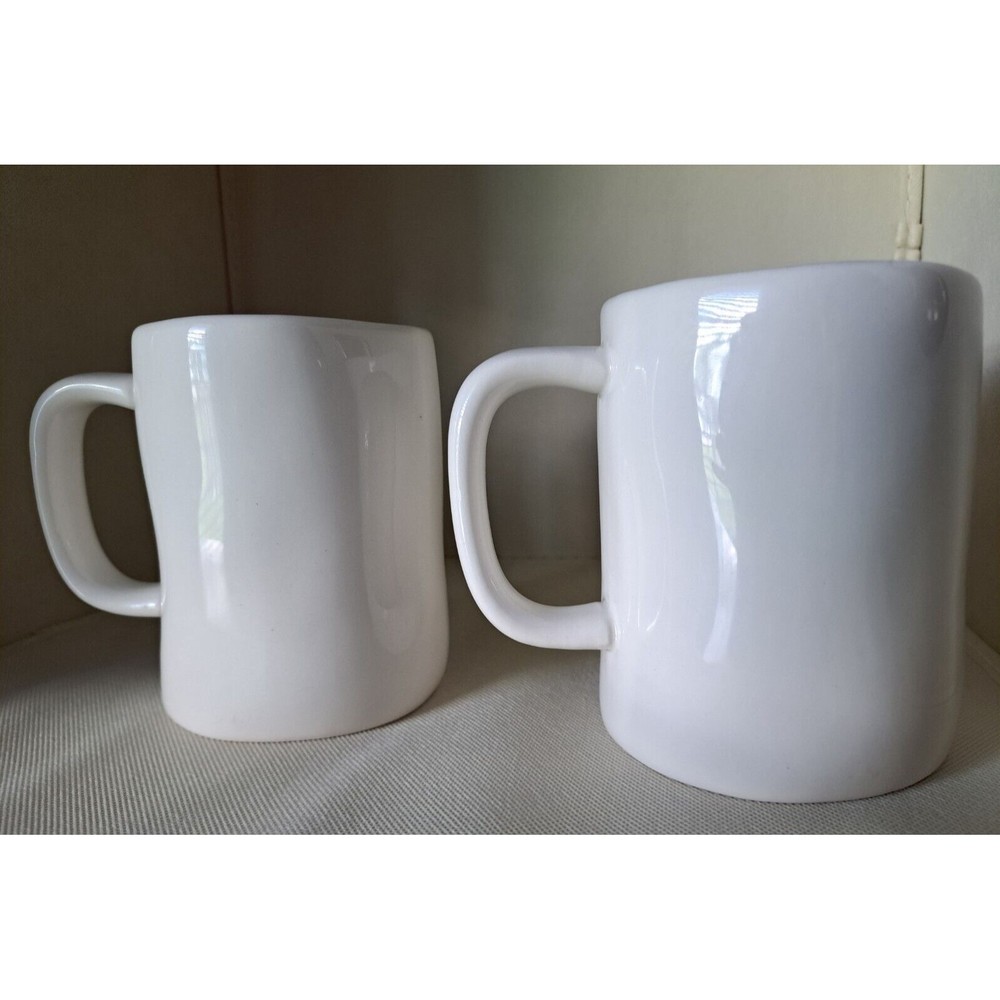 Rae Dunn Artisan Collection His & Hers Set Of 2 Coffee Mugs Cups Farmhouse Style - Picture 4 of 6
